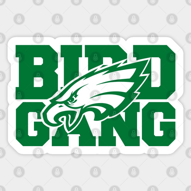 Bird Gang Philadelphia Eagles Sticker by graphictone